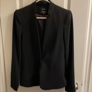 RW& CO Black Tailored Blazer with Notched Lapels